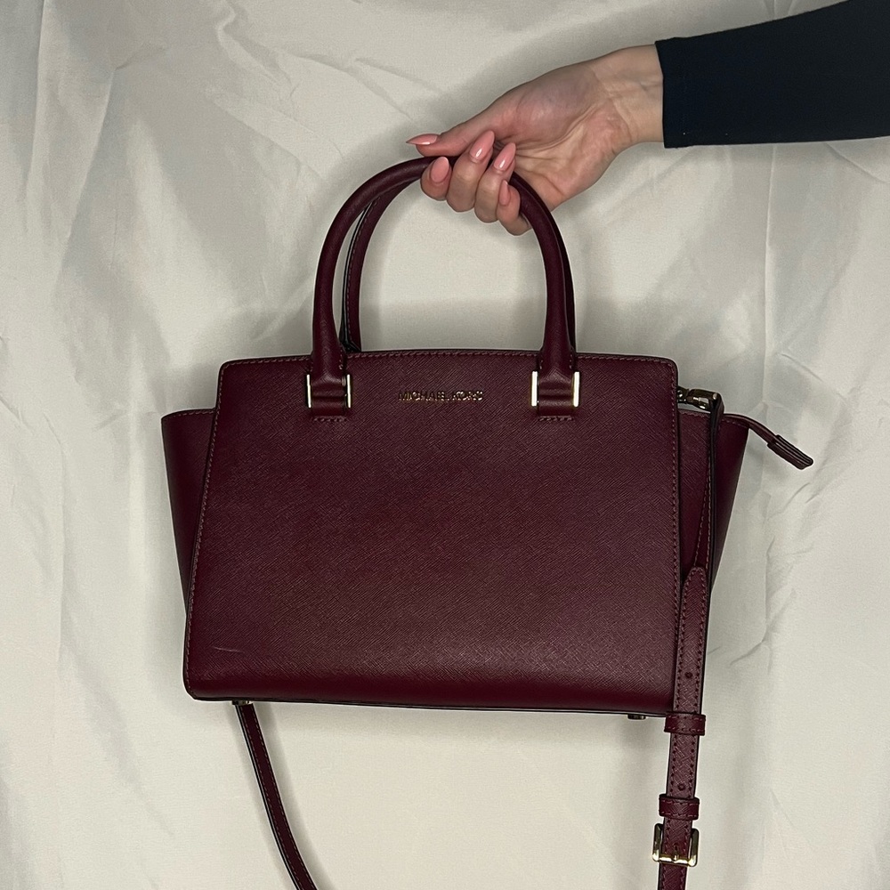 Michael Kors Maroon Tote Bag